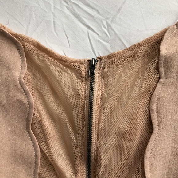 Blush Scalloped Dress - Picture 5 of 7